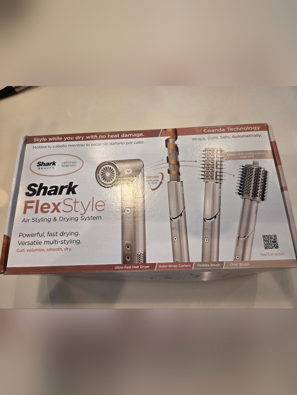 Shark FlexStyle Oval Brush, Paddle Brush,  and 1.25" Auto-Wrap Curlers - Picture 3 of 4